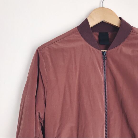NWOT COS x Mr Porter Collection Peached Shell Bomber | Size 36R - Picture 1 of 4